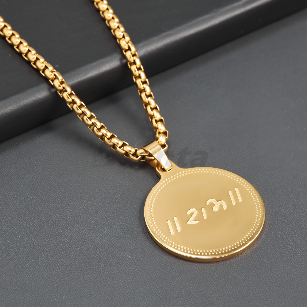 Ram Pendant Gold Stainless Steel Necklace Chain For Men (24 Inch) (Copy)