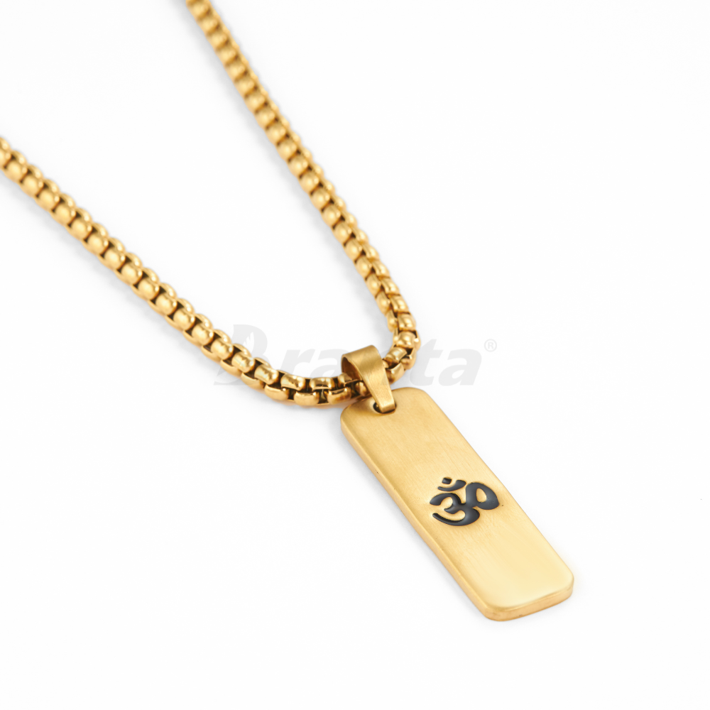Om Matte Finish Necklace For Men (24 Inch) (Copy)