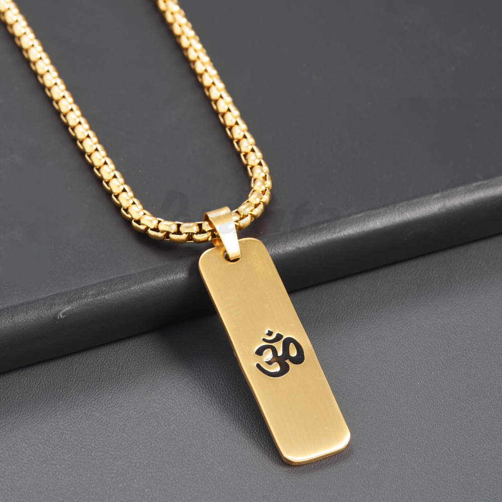 Om Matte Finish Necklace For Men (24 Inch) (Copy)