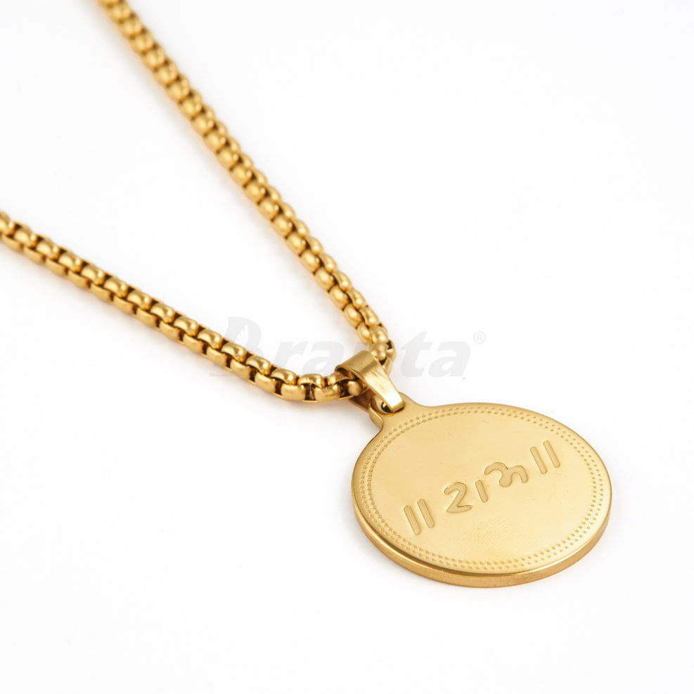 Ram Pendant Gold Stainless Steel Necklace Chain For Men (24 Inch) (Copy)